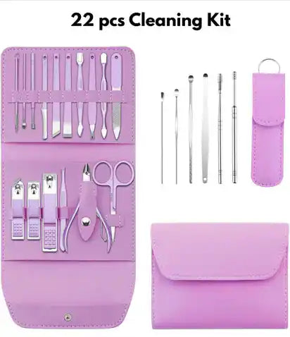 16-Piece Manicure Pedicure Set with + Free Earwax Kit Gift ATFAIN MART
