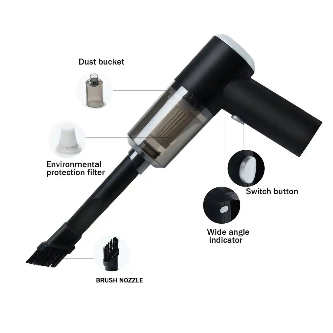 3 in 1 Vacuum Cleaner & Blower - rechargeable 0eshmu-1y.myshopify.com