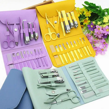Personal Care Bundle 16 Pcs Manicure Set+Earwax Kit - Kayfi Mart